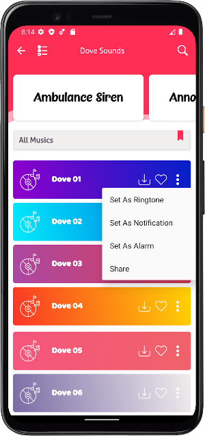 Dove Sounds Screenshot 3