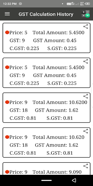 GST Calculator:Calculate,Stror Screenshot 3