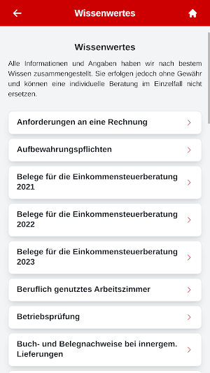 Meine Steuerberater-App Screenshot 2
