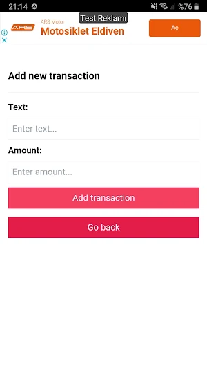 Expense Tracker Screenshot 1