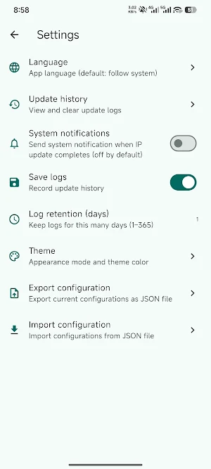DDNS Updater - Sync domain IP Screenshot 2