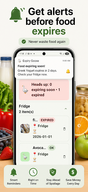Expiry Goose – Expiry Tracker Screenshot 2