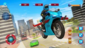 US Police Flying Bike Robot Simulator Screenshot 1