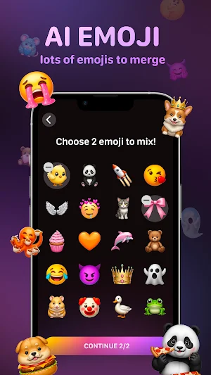 MixerMoji: merge ai emoji Screenshot 1