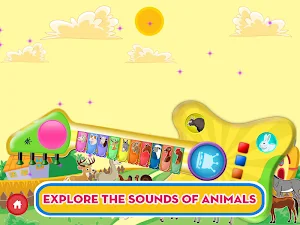 Baby Guitar Animal Sounds Kids Screenshot 2