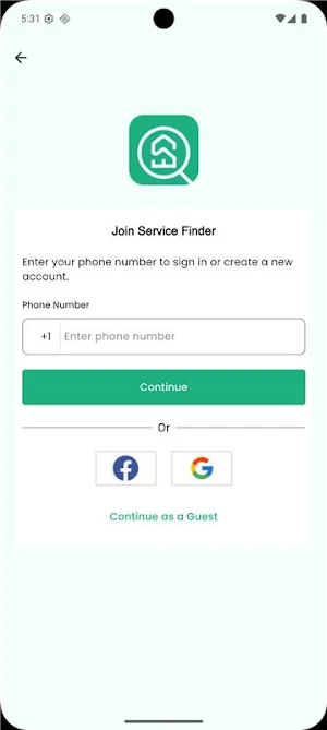 Service finder Screenshot 0