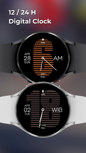 EXD033: Sporty Watch Face Screenshot 2