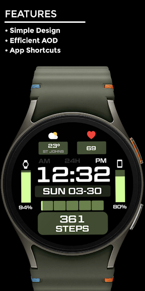 Night ver 73 - watch face Screenshot 1