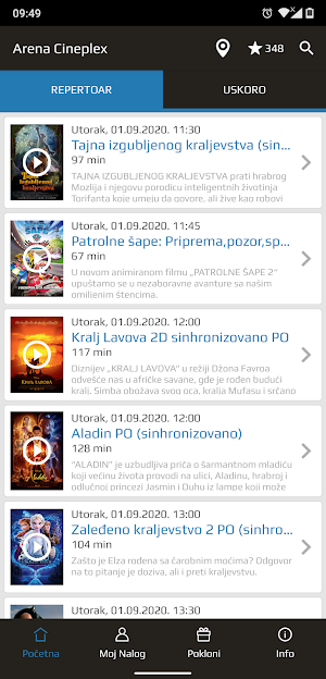 Arena Cineplex Screenshot 1