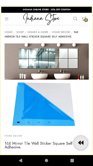 Indiana Online Store Screenshot 2
