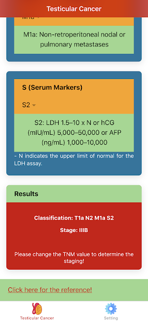 Testicular Cancer Staging: Urology Oncology Screenshot 1