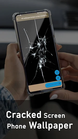 Cracked Screen Phone Wallpaper Screenshot 3