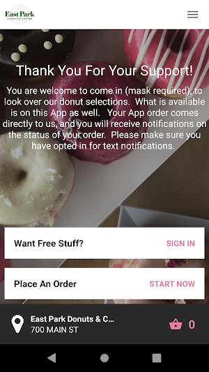 East Park Donuts & Coffee Screenshot 1