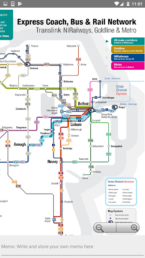 BELFAST METRO RAIL BUS MAP Screenshot 1