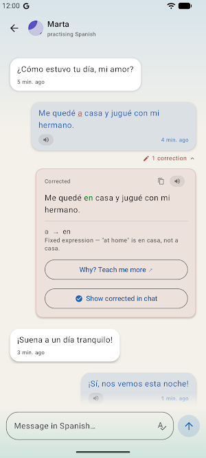 Chatmend: Language Practice Screenshot 1