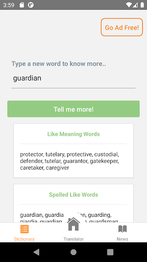 Kyrgyz English Translator Screenshot 2