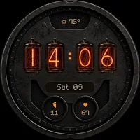 Nixie tube digital watch face