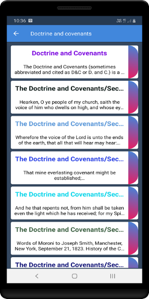 Doctrine and covenants Screenshot 0