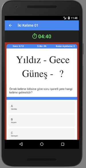 Bilsem Sınavı Hazırlık DEMO Screenshot 1