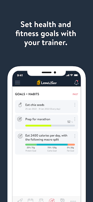 Lion and Luxe Fitness Screenshot 2