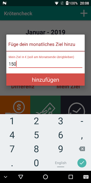 Haushaltsbuch Ausgaben Manager Screenshot 1
