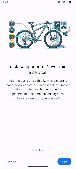 Bike Gear Tracker Screenshot 2