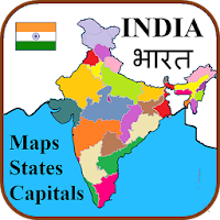 Hindi States Capitals Maps