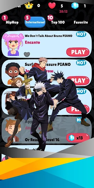 Jujutsu Kaisen Piano Tiles Screenshot 0