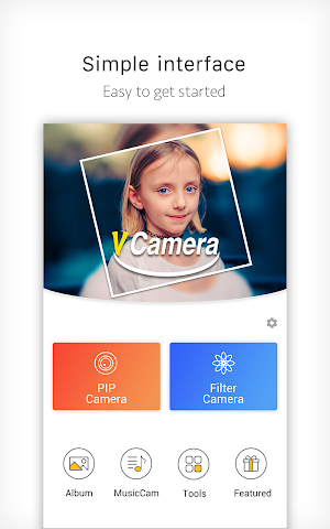 V Camera-Beauty Camera, Music Video, PIP Screenshot 0