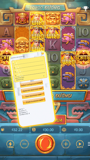 Kho báu Aztec - Businesscard Screenshot 1