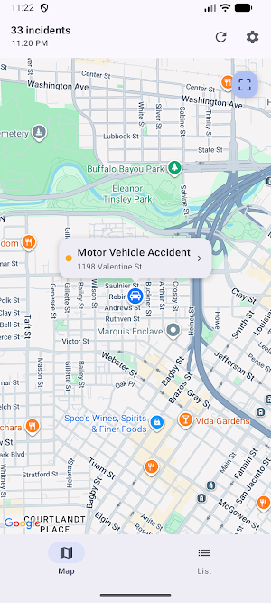 Houston Incidents Screenshot 3