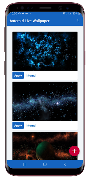 Asteroid Live Wallpaper Screenshot 0