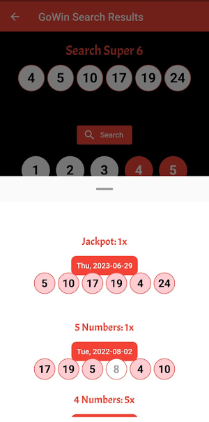 GoWin Results Screenshot 1