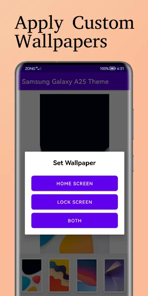Samsung Galaxy A25 Theme Tones Screenshot 2