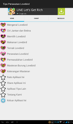 Tips Perawatan Burung Lovebird Screenshot 1