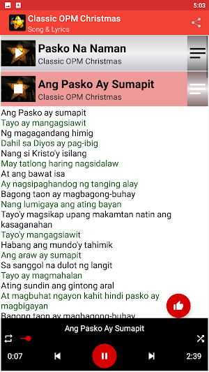 Classic OPM Christmas Songs Screenshot 3