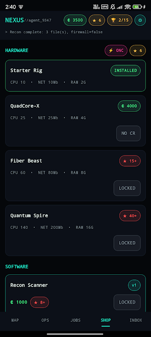 NEXUS Screenshot 2