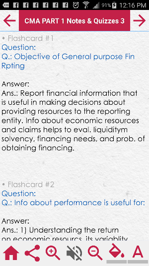 CMA PART 1 Management Accounting  Exam Review Screenshot 0