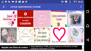 JOYEUX ANNIVERSAIRE COUSINE Screenshot 2