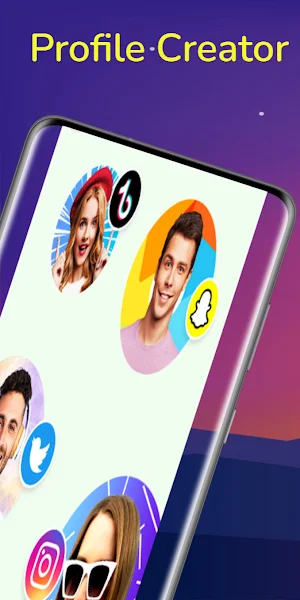 App de creador de perfil Screenshot 0