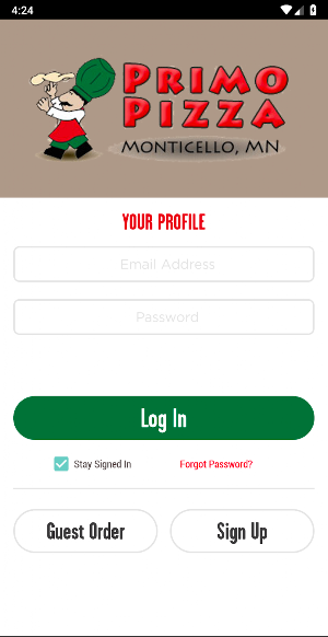 Primo Pizza Screenshot 0