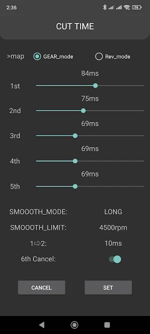 RevShifter Settings Tool Screenshot 1
