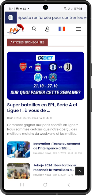Haurizon News Screenshot 1