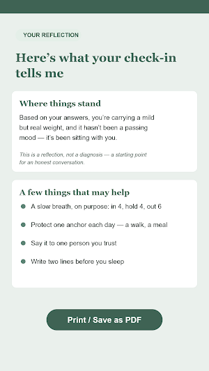 A Quiet Check-In Screenshot 2