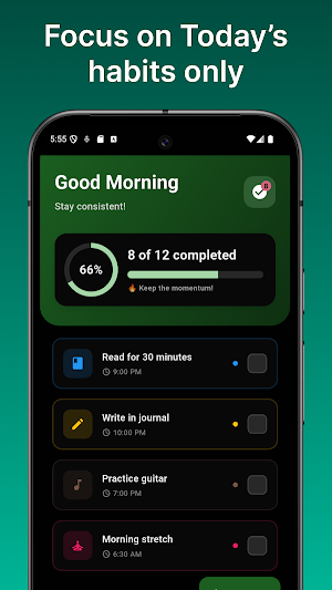 Habit Builder - Habitoday Screenshot 1