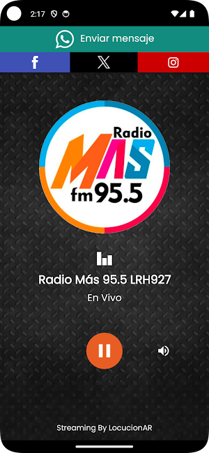 Radio Más 95.5 LRH927 Screenshot 0
