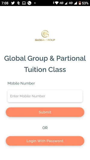 Global Group & Partional Tuition Class Screenshot 2