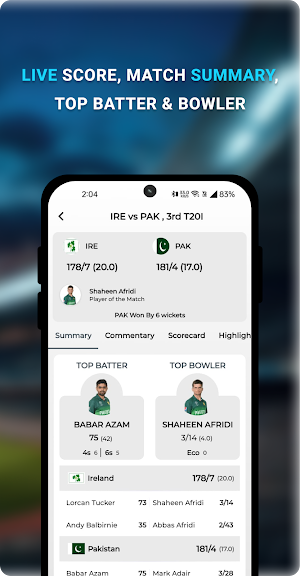 Cricket TV HD & Score 2025 Screenshot 3