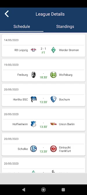 Football Scores, Statistics Screenshot 2