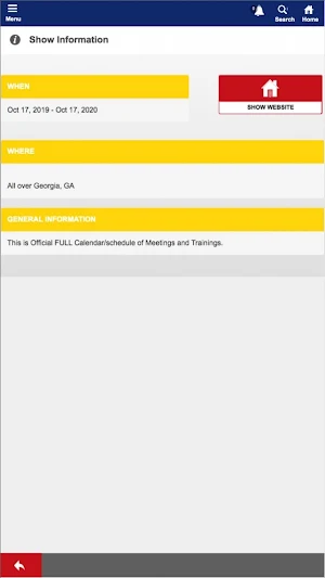 Georgia PERI Program Screenshot 2